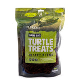Presentación del Fluker's Grub Bag Turtle Treat, fácil de almacenar para tortugas.