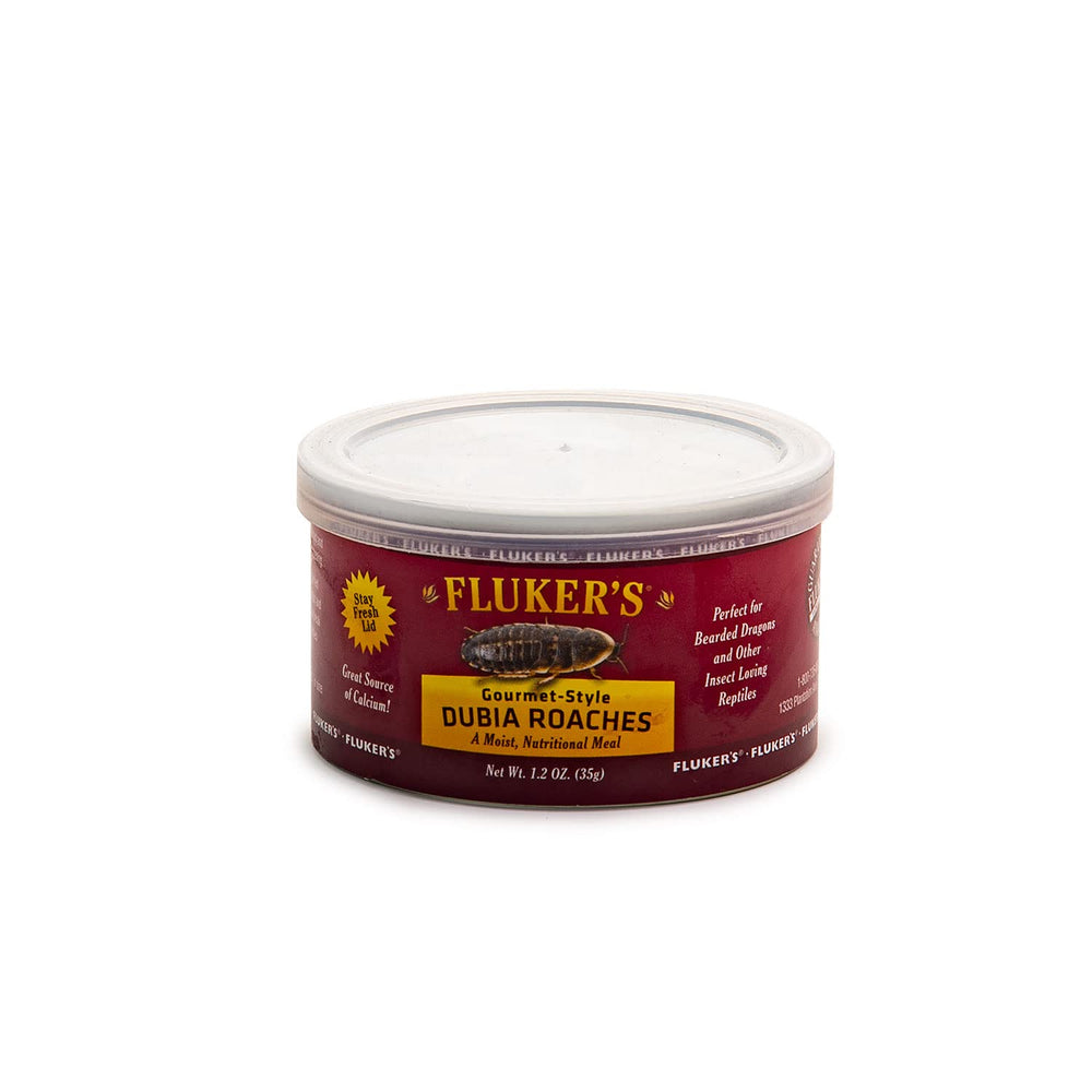 Fluker's insectos Dubia en lata 1.2 oz, fuente conveniente de nutrientes para reptiles.