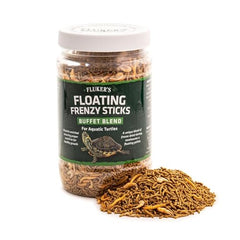 Fluker's pellets vitaminados ofrecen nutrición balanceada para tortugas.