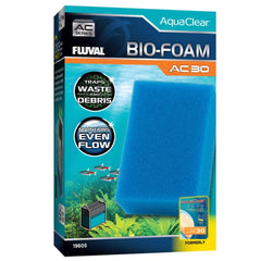 Fluval Bio-Foam para AC30, filtración mecánica de alta eficiencia para agua clara.