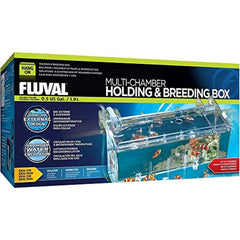Caja Fluval Multi-Chamber vista lateral para observar alevines con comodidad