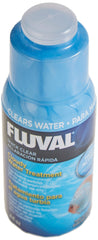 Fluval Quick Clear produce agua cristalina en acuario para observación clara.