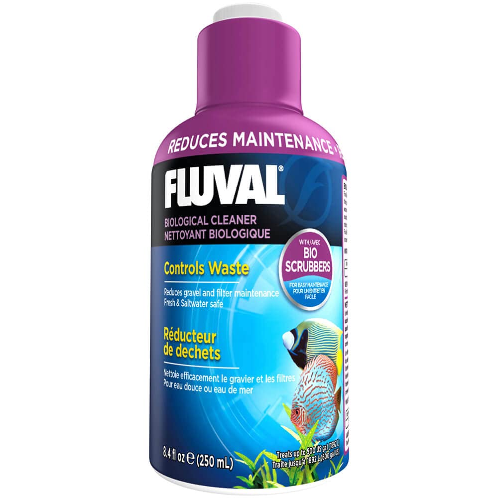 Fluval Waste Control Biological Cleaner, botella de limpieza biológica para superficies internas del acuario.