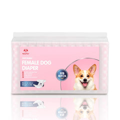 Pañales Flying Paws para perra con indicador de humedad para cambios rápidos.