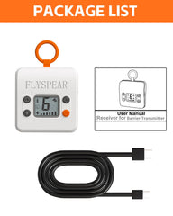 Transmisor FLYSPEAR montado en pared con gancho