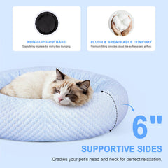 Cama Foamio Donut con funda lavable para limpieza rápida