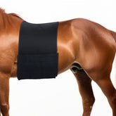 Foilswirl protector-panza-elastico: ajuste cómodo y protección del vientre del caballo.