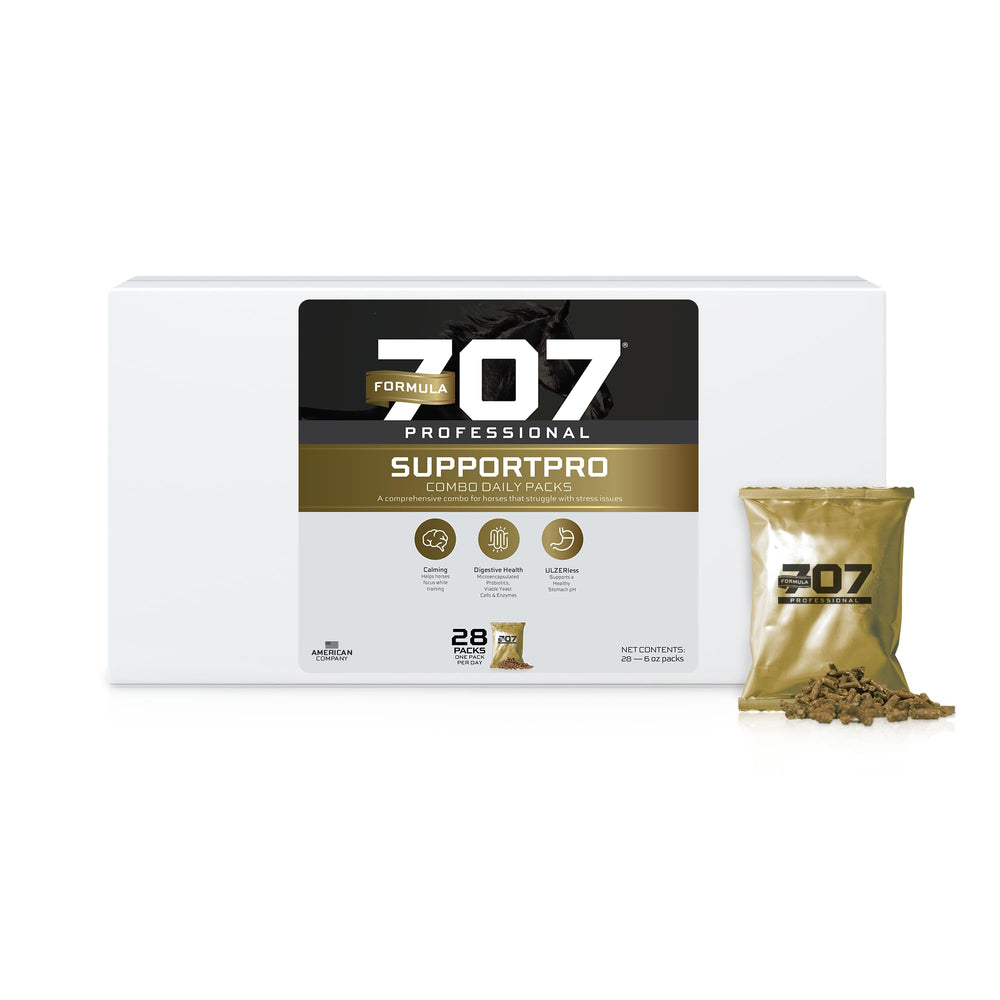 Formula 707 Support Pro, caja de 28 días, calma estable durante el entrenamiento.