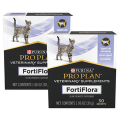 Fortiflora: caja de 30 sobres, suplemento probiótico para digestión felina