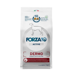 Forza10 Dermo seco para perro: bolsa de alimento premium para piel saludable.