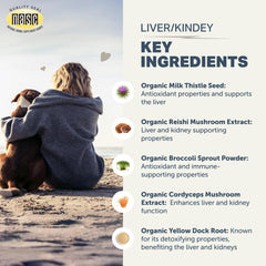 FOUR LEAF ROVER: hongos organicos, polisacáridos para apoyo hepatic y renal