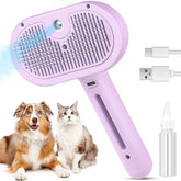 FourSeas cepillo de vapor para gatos con pulverización suave para facilitar el peinado