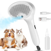 FourSeas cepillo de vapor para mascotas con pulverización suave para deslanado