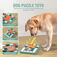 FOXMM Rompecabezas interactivo con centro sonoro, atrae al perro y refuerza el juego.