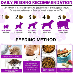 FRDUGA masticables para perros sabor pato, cómodo para administrar