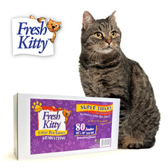 Fresh Kitty bolsas para caja de litter, 80 unidades, 36x19, ultra resistentes