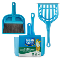 Fresh Step 4 en 1: recogedor de arena para gatos, facilita la limpieza diaria.