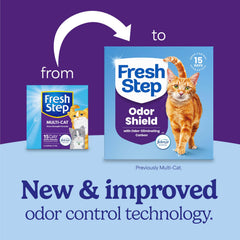 Fresh Step: control de olor 15 días, ideal para cajas compartidas.