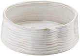 Fringe Studio cuenco de cerámica blanco con ribetes, ideal para uso diario.