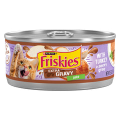 Friskies Gato Pate con Pavo en Salsa Sabrosa, lata 5,5 oz, ideal porciones diarias.