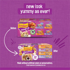 Friskies Gravy: lata de pollo trozos sabrosos para variedad en las comidas.