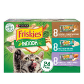 Friskies lata indoor gato: comida húmeda para gatos de interior, sabrosa y lista para servir
