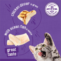 Proteína real en Friskies Meaty Bits para el gusto diario