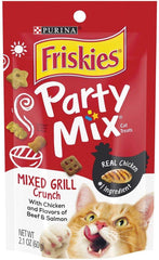 Friskies Party Mix golosinas para gato pollo asado crujiente, premiar tras el juego