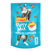 Friskies Party Mix Langosta y Queso: bolsitas de 6 oz listas para merendar.