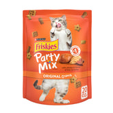 Friskies Party Mix Original Crunch muestra ingredientes reales para sabroso snack