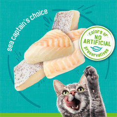 Friskies pate Selección del Capitán del Mar textura suave para comer.