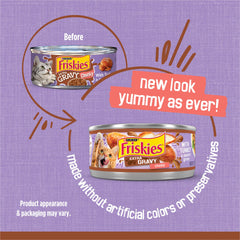 Friskies, trozos de pavo en salsa jugosa para gatitos activos.