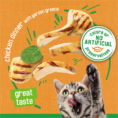 Friskies verduras del jardín añaden frescura y equilibrio a la receta.