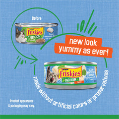 Friskies verduras-jardin-salsa presenta verduras de jardín frescas y salsa sabrosa para estimular el apetito.