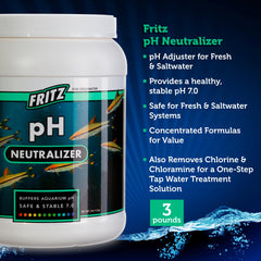 Fritz Aquatics Neutralizador de pH, uso en agua dulce para peces comunitarios