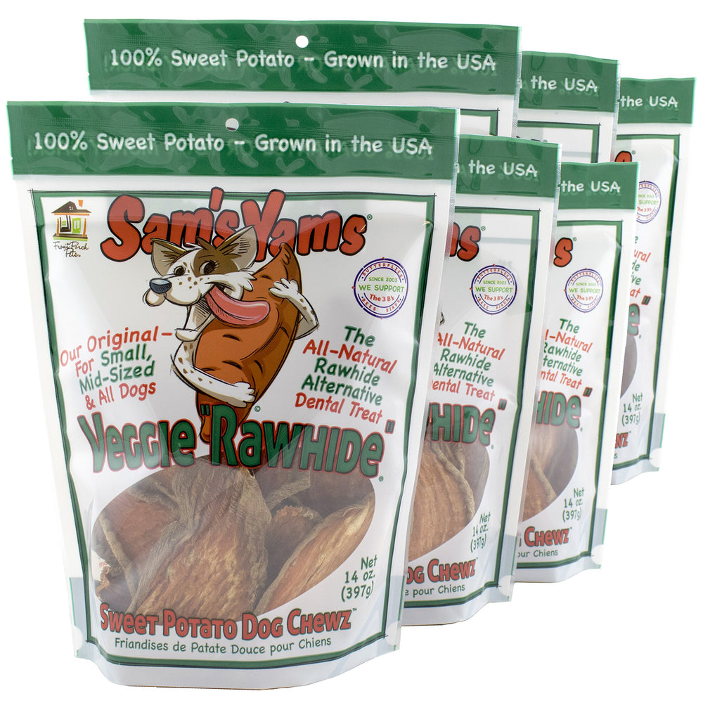 Front Porch Pets Chewz patata dulce en paquete, snack diario seguro
