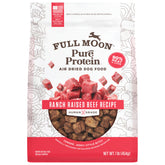 Full Moon al alimento para perro, trozos de res seco al aire, fáciles de servir