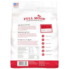 Full Moon Beef Jerky práctico para paseos, snack natural para perros viaja bien.