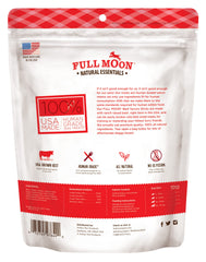 Full Moon Palitos de res esenciales, primer plano de carne natural para perros