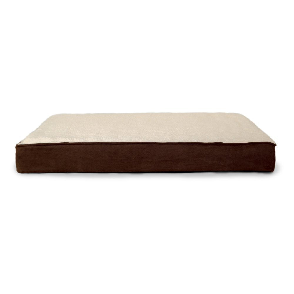 Cama ortopédica Furhaven para perros grandes con superficie sherpa suave.
