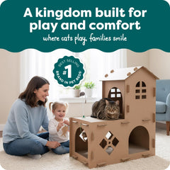 FurHaven con catnip incluido para estimular juego y rascar naturalmente.