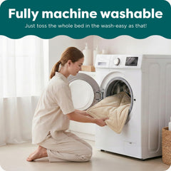 FurHaven ThermaNAP cama lavable a máquina, limpieza rápida