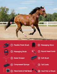 Furrishine kit-cepillo-duro: cepillo rígido para levantar pelo suelto sin esfuerzo.