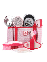 Kit Furrishine de cepillos para caballo, ideal para uso diario en establo.