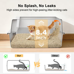 FURTIME: caja de arena para gatos pequeños, ideal para gatitos.