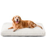 Cama para perro Furtime grande en crema, confort duradero para siestas en casa.