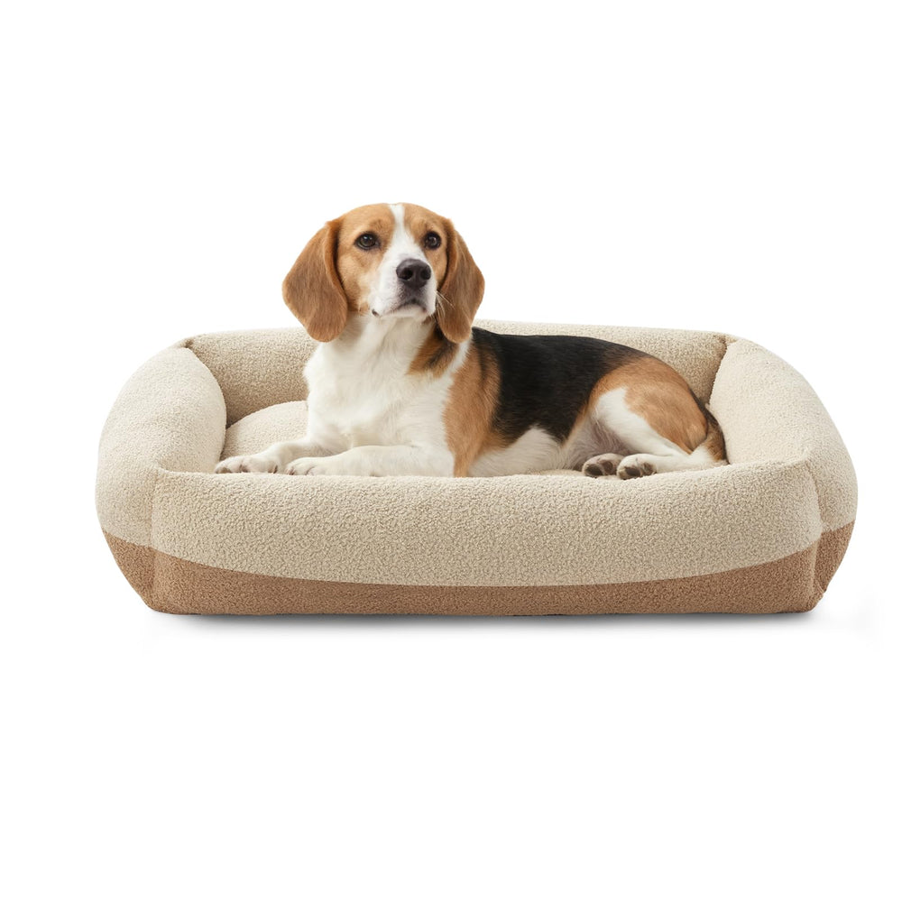 Cama para perro FURTIME relajada y rectangular, descanso cĂłmodo y estable.