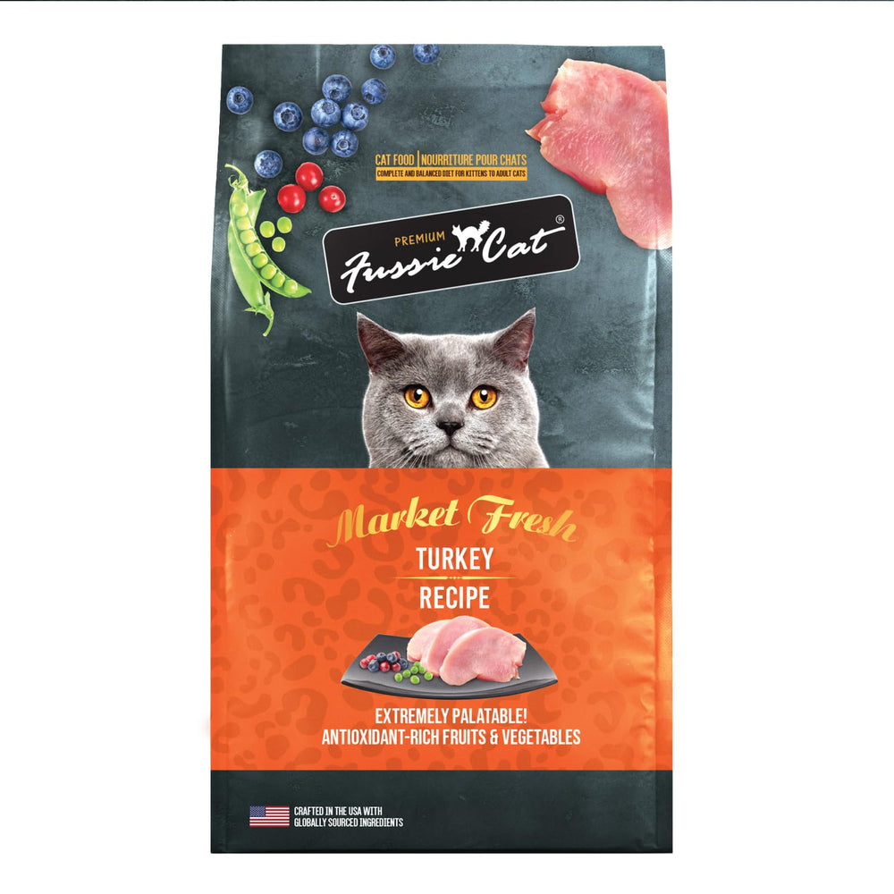 Fussie Cat Market Fresh pavo: bolsa de 1,59 kg para alimentación diaria.