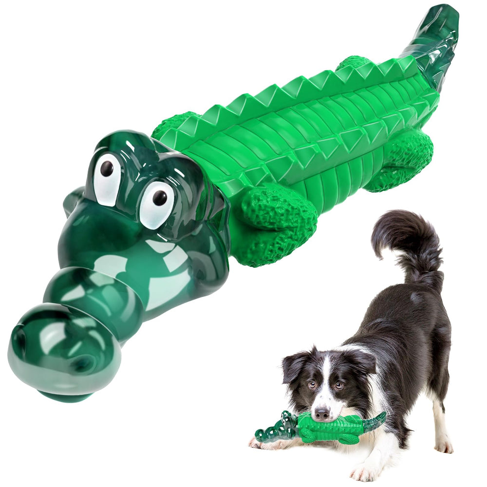 Fuufome Juguete Alligator Grande: duradero para perros grandes que muerden con intensidad
