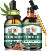 Fuzzycare Aceite de Cáñamo para perros y gatos en botella, apoyo suave para el bienestar diario.